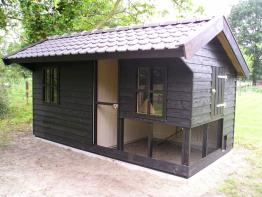 Groot Kippenhok Met Ren Of Zonder Ren Van T Foort